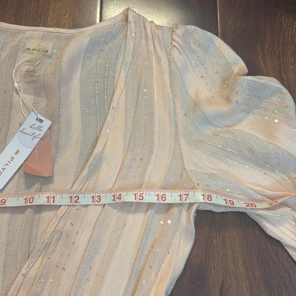 🌿SALE🌿PILQ Pink Sands Paige Tie Swim Coverup Dress size M/L - Picture 8 of 10